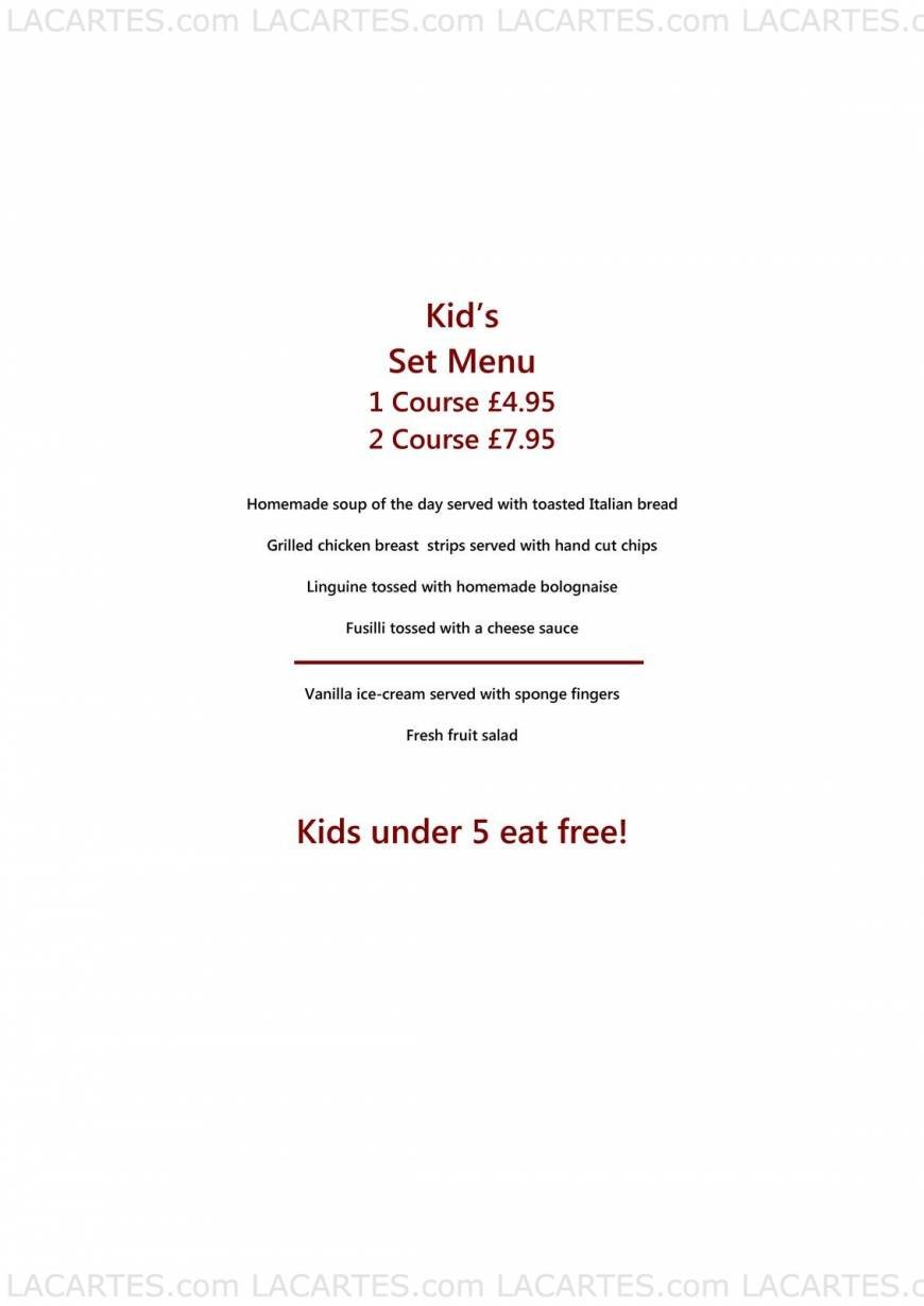  Pricelists of De Luca Cucina & Bar 83 Regent Street  - Photo 4 of 12