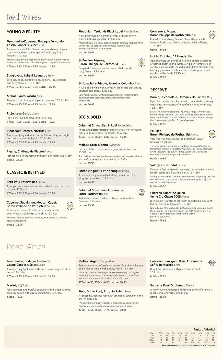  Pricelists of The Nag's Head - Brentwood Brook Street - Photo 3 of 4