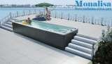 Factory outlet Brand new Endless long swimming spa and swimming hot tub, GUANGZHOU