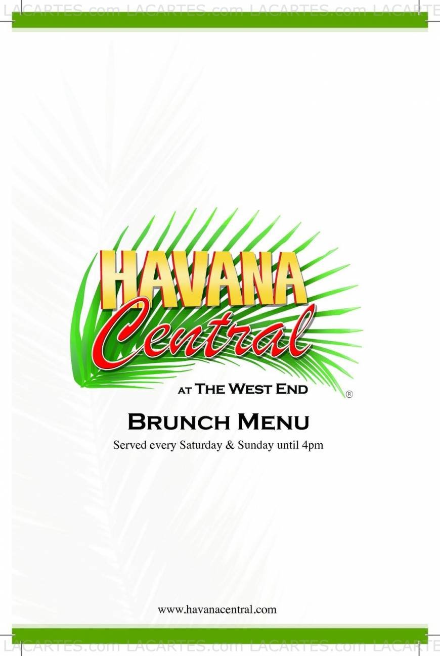  Pricelists of Havana Central Bar and Restaurant 2911 Broadway (Between 113th & 114th St) - Photo 1 of 14
