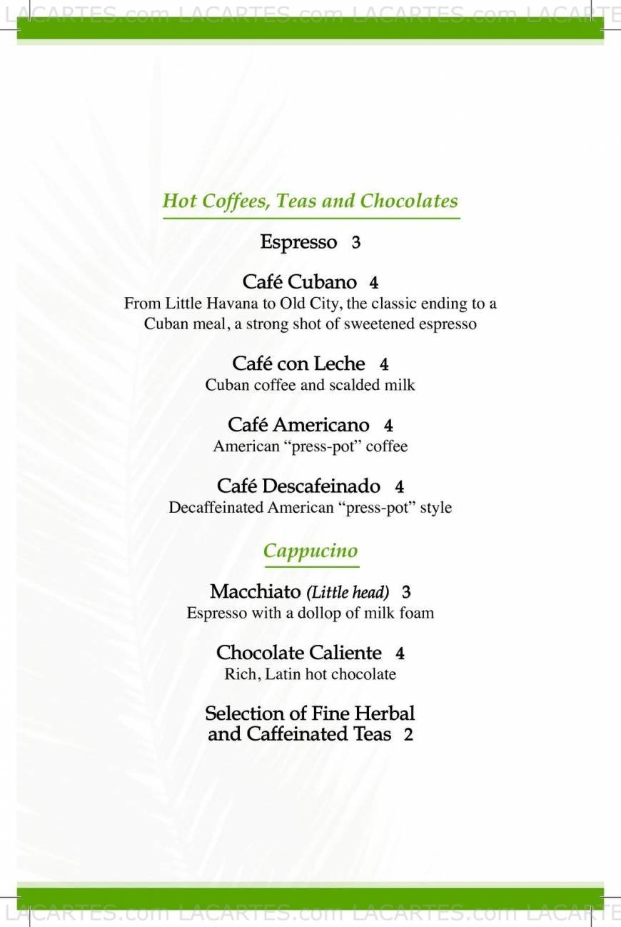  Pricelists of Havana Central Bar and Restaurant 2911 Broadway (Between 113th & 114th St) - Photo 5 of 14