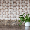 White pot with green herbs on kitchen countertop., Understar Granite INC, Franklin Park