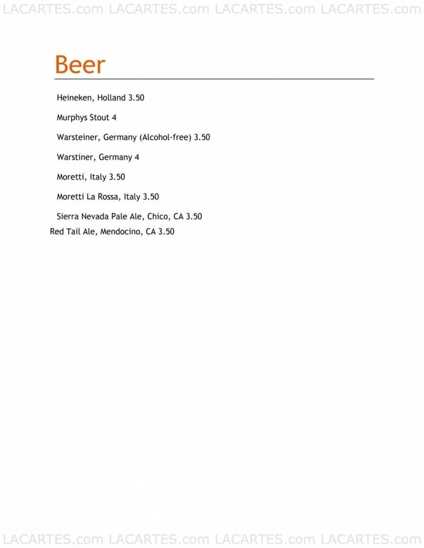  Pricelists of Mangia Mangia 755 San Pablo Avenue - Photo 1 of 8