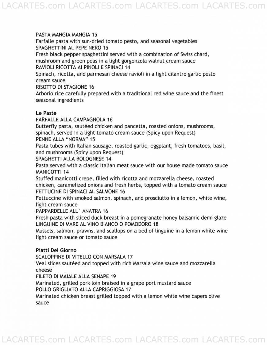  Pricelists of Mangia Mangia 755 San Pablo Avenue - Photo 4 of 8
