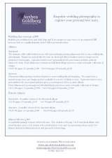 Menus & Prices, Ayshea Goldberg Photography, witham