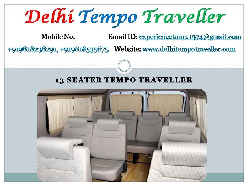  Pricelists of Luxury Tempo Traveller on Rent 310, 3rd floor, Vardhman Complex Paharganj, Delhi - Photo 2 of 7