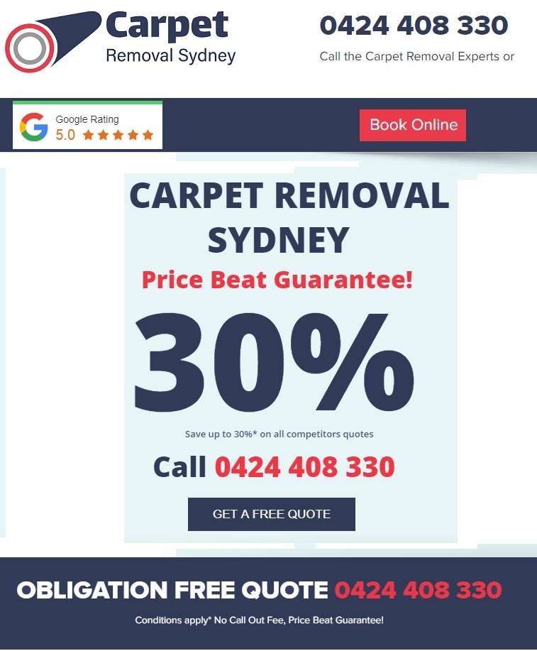 Pricelists of Carpet Removal Sydney Unit 19, 6 Francis street - Photo 1 of 1