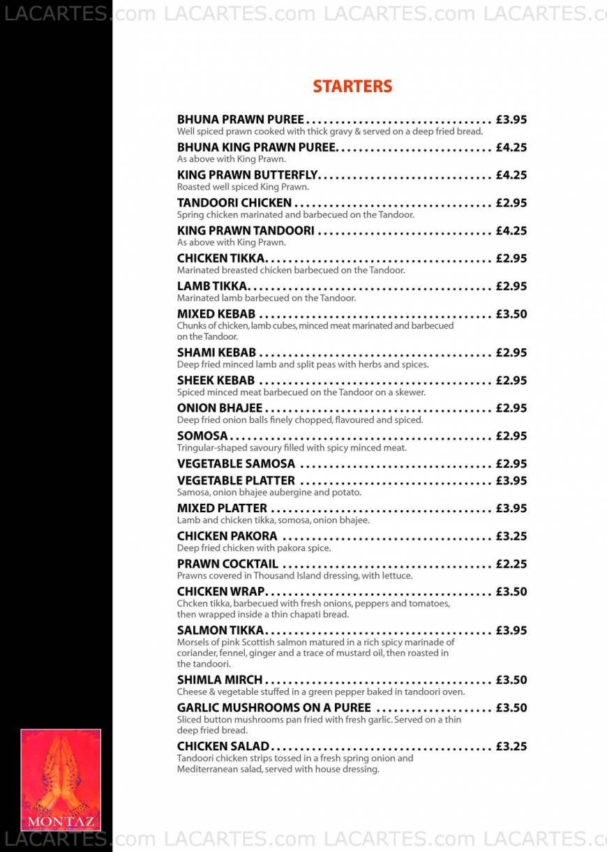  Pricelists of MONTAZ BAR & RESTAURANT 39-41 Market Street - Photo 2 of 10