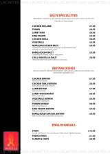 Menus & Prices, MONTAZ BAR & RESTAURANT, Ely