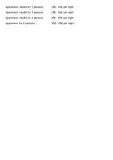 Menus & Prices, Apartmens on Villa Perovich Motenegro, Sutomore