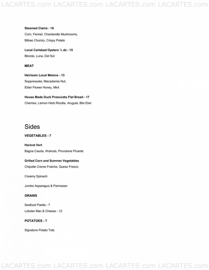  Pricelists of Argyle Steakhouse 7447 Batiquitos Drive - Photo 13 of 19