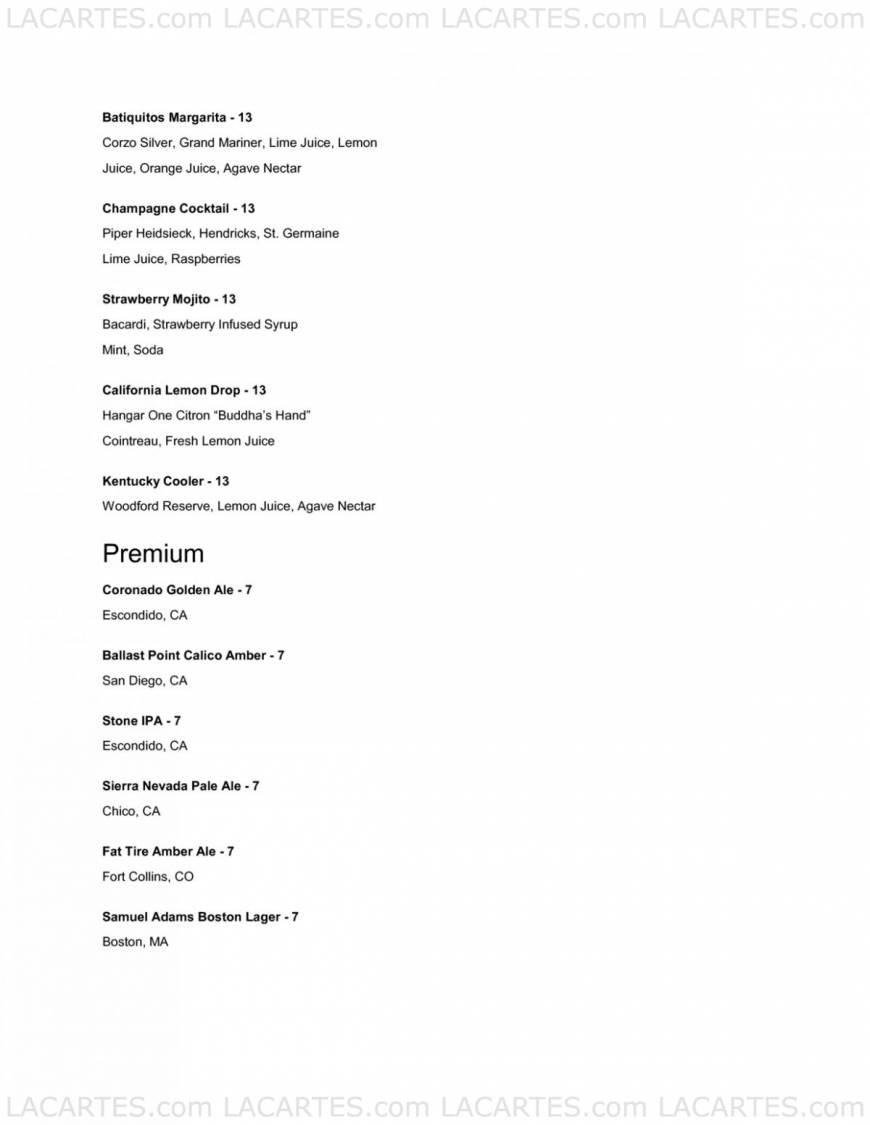  Pricelists of Argyle Steakhouse 7447 Batiquitos Drive - Photo 8 of 19