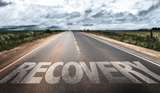 Recovery written on desert road, Genesis DWI Services, Durham