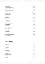 Menus & Prices, The Taj Indian Restaurant, Orpington