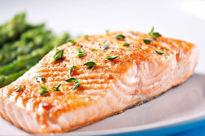 Fillet of salmon with asparagus Profile Photos of Modern Proteins 6475 W. Charleston Blvd. Ste. 110 - Photo 4 of 6