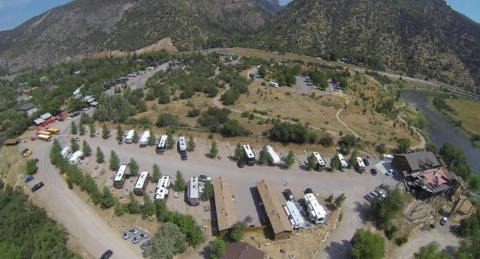 Aerial View of the Glenwood Canyon Resort - Glenwood Basecamp Profile Photos of Colorado Adventure Center 1308 No Name Lane - Photo 8 of 18 Aerial View of the Glenwood Canyon Resort - Glenwood Basecamp Profile Photos of Colorado Adventure Center 1308 No Name Lane - Photo 8 of 18