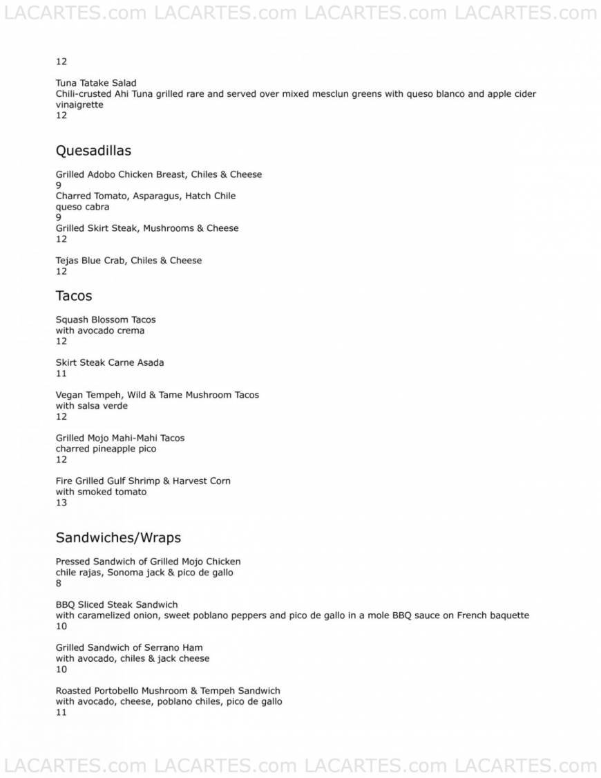  Pricelists of Agave Restaurant 140 seventh Ave. South - Photo 22 of 22