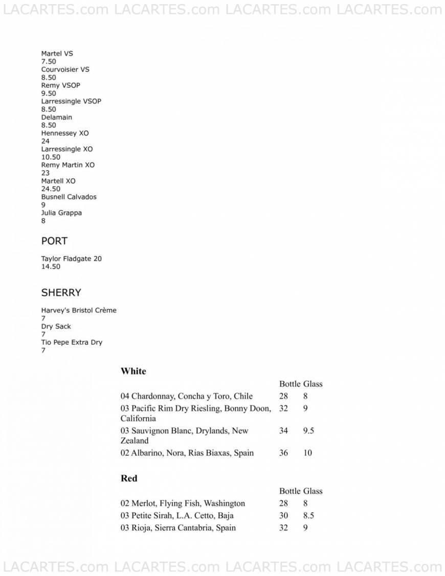  Pricelists of Agave Restaurant 140 seventh Ave. South - Photo 17 of 22