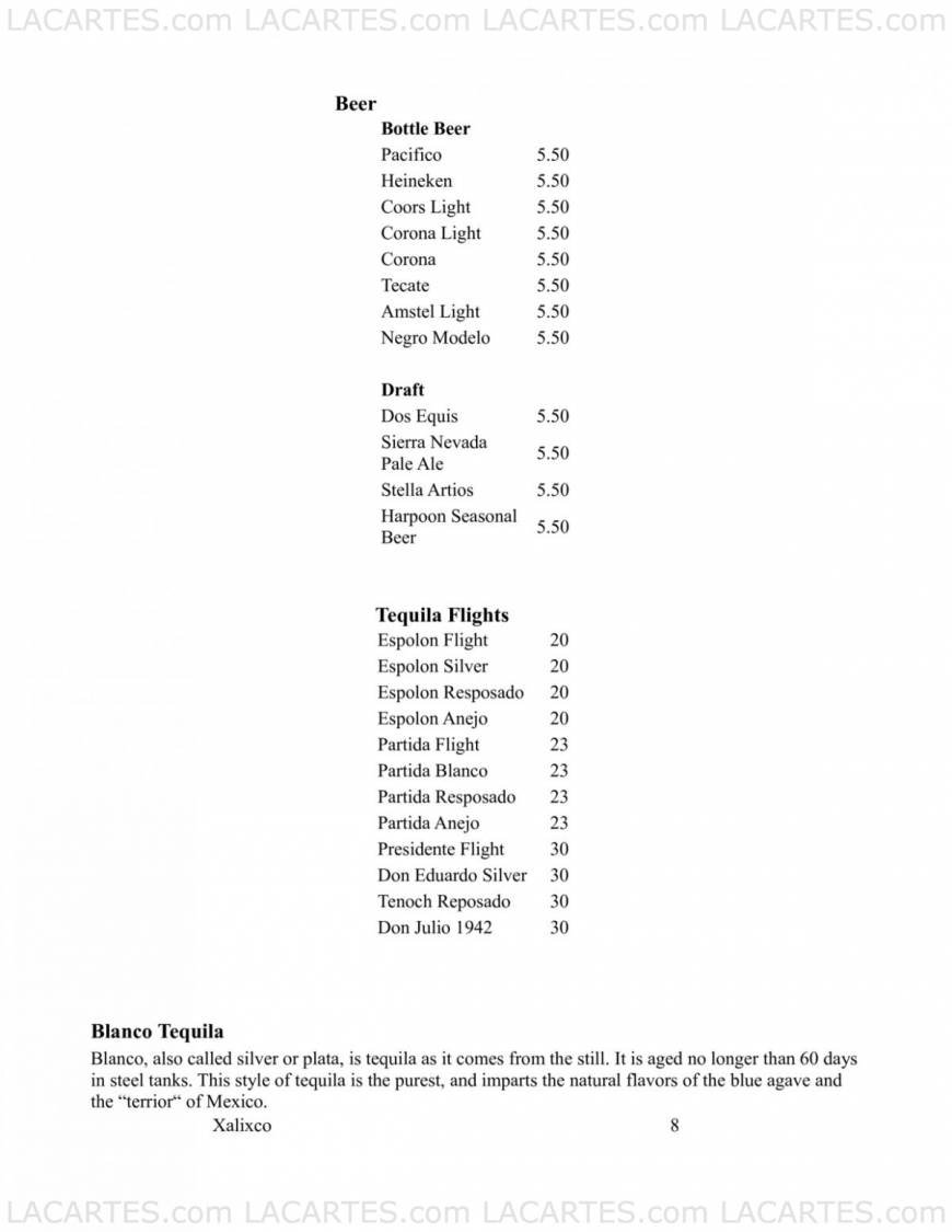  Pricelists of Agave Restaurant 140 seventh Ave. South - Photo 15 of 22