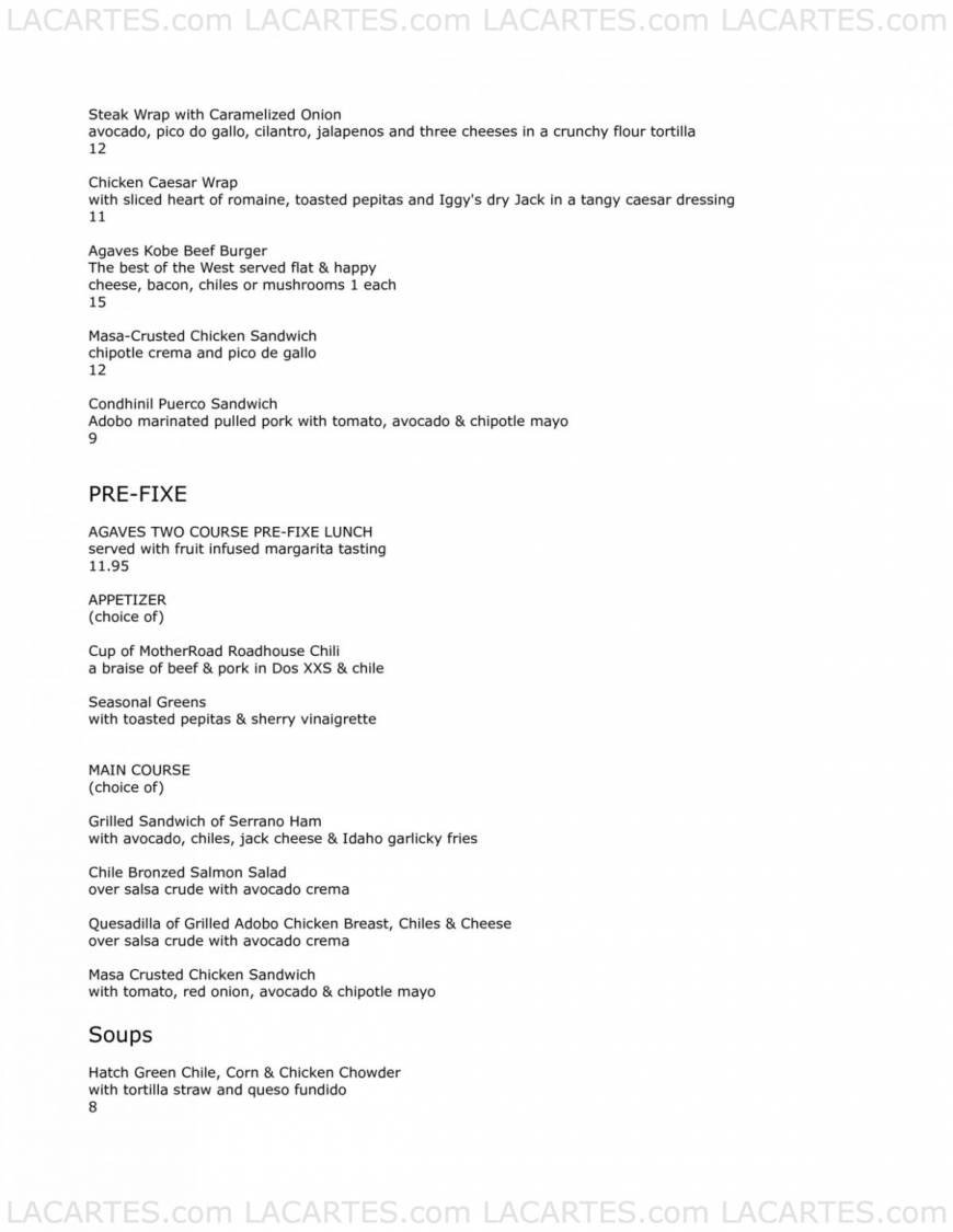  Pricelists of Agave Restaurant 140 seventh Ave. South - Photo 11 of 22