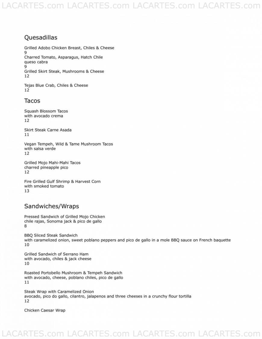 Pricelists of Agave Restaurant 140 seventh Ave. South - Photo 7 of 22