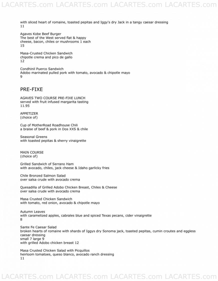  Pricelists of Agave Restaurant 140 seventh Ave. South - Photo 6 of 22