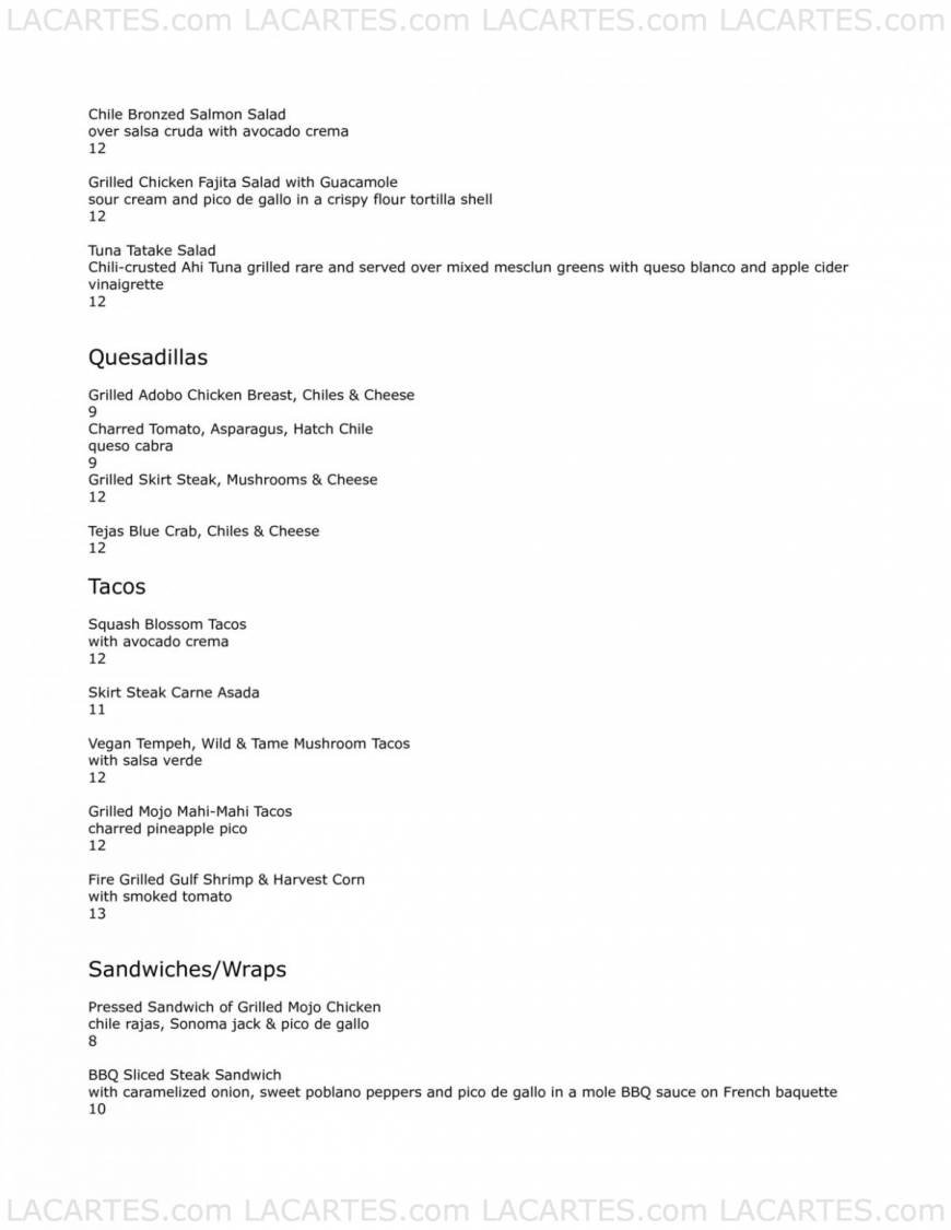  Pricelists of Agave Restaurant 140 seventh Ave. South - Photo 5 of 22