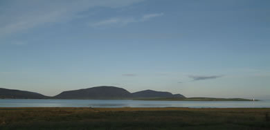 Views of Scapa Flow and the Hills of Hoy from Buxa Croft House sleeping 8 in 2 doubles and 2 bunk bed of Buxa Farm Chalets & Croft House A964 - Photo 14 of 18