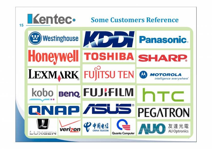  Pricelists of Kentec Inc. 3F, No. 97, Sec.2 Nan-Kang Road. - Photo 15 of 16