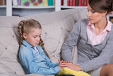 Child psychologist with a little girl, a child is crying, Assertive Parenting of Temecula, Temecula