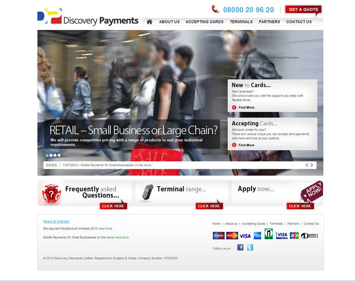 Discovery Payments Profile Photos of Greater London Web Design Services Enfield 68A, Lincoln Road - Photo 1 of 4