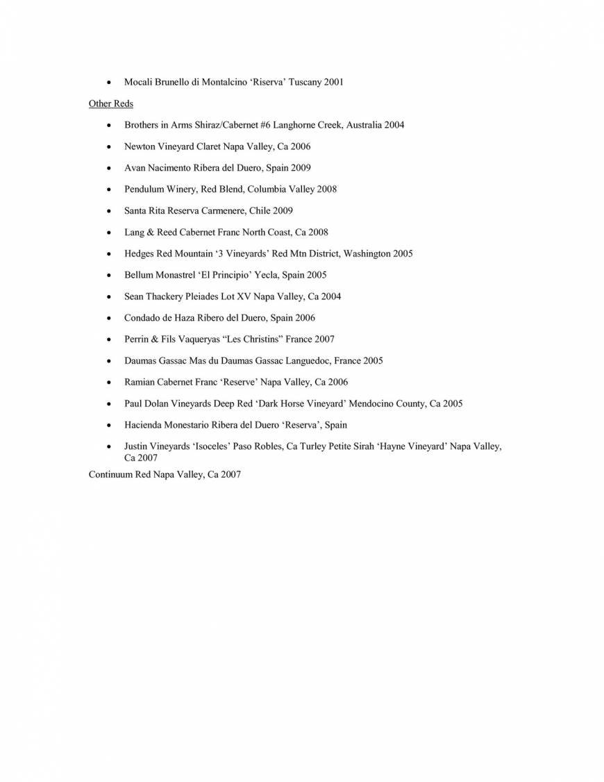  Pricelists of Taste Restaurant 45 Beaver Street - Photo 7 of 15