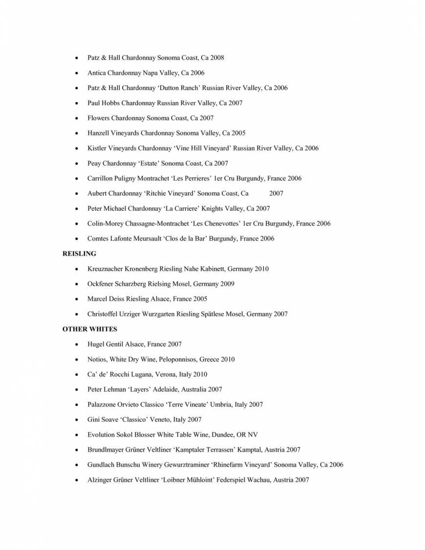  Pricelists of Taste Restaurant 45 Beaver Street - Photo 9 of 15