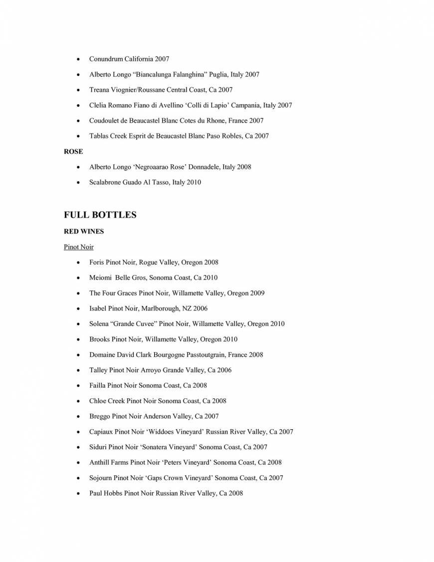  Pricelists of Taste Restaurant 45 Beaver Street - Photo 10 of 15