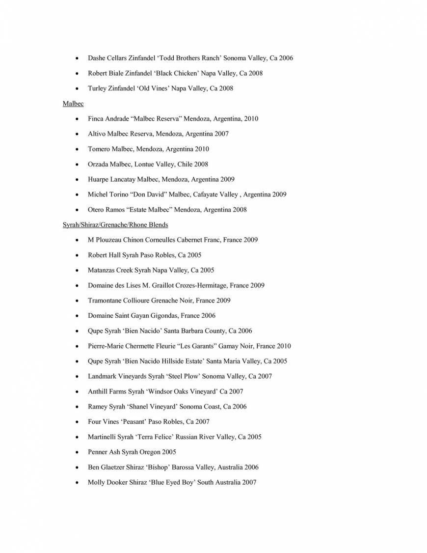  Pricelists of Taste Restaurant 45 Beaver Street - Photo 14 of 15