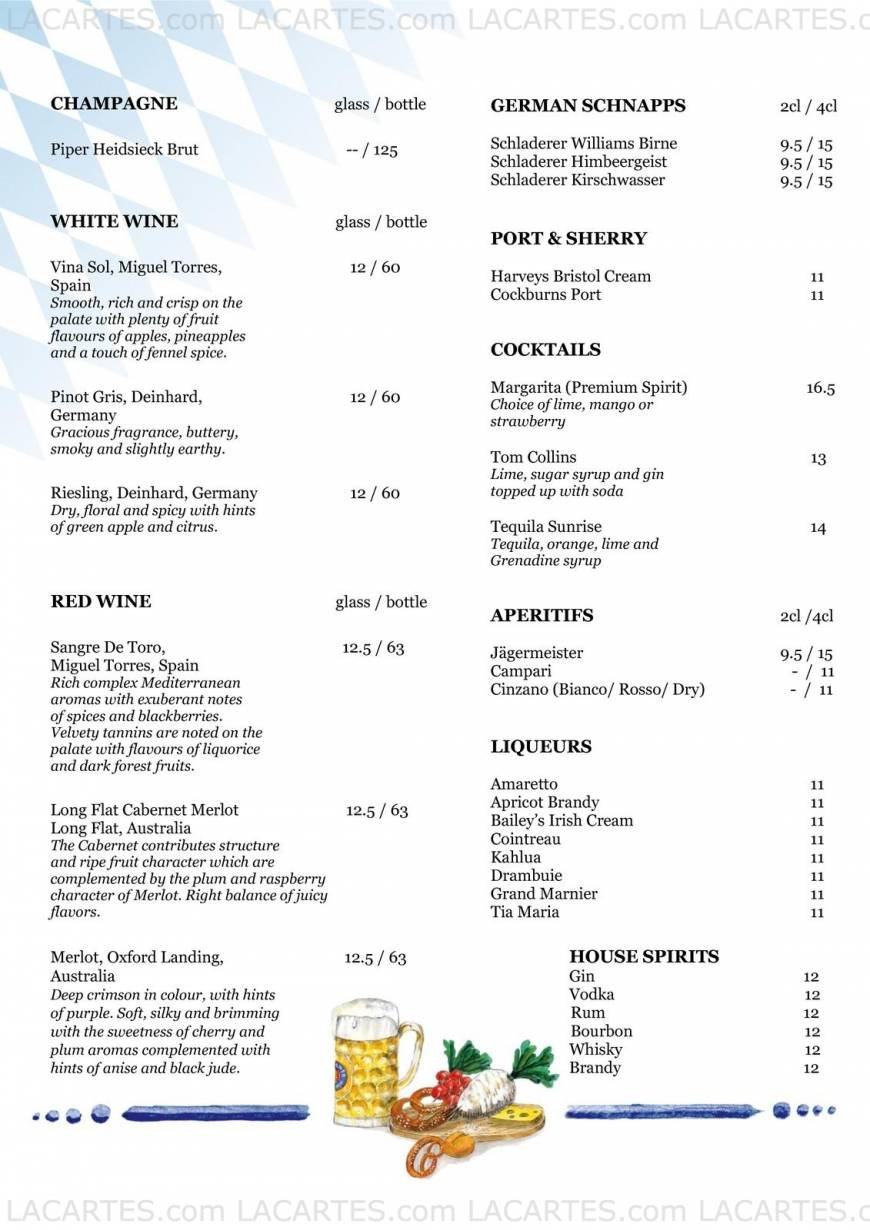  Pricelists of Paulaner BrÃ¤uhaus 9 Raffles Boulevard - Photo 1 of 15