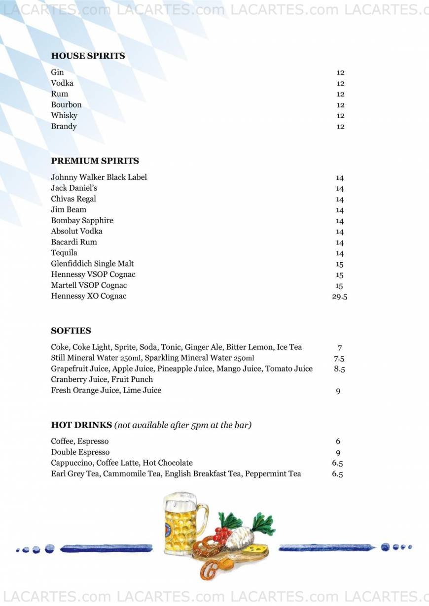  Pricelists of Paulaner BrÃ¤uhaus 9 Raffles Boulevard - Photo 10 of 15