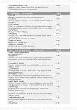 Menus & Prices, Indigo Indian Restaurant, Locksbottom
