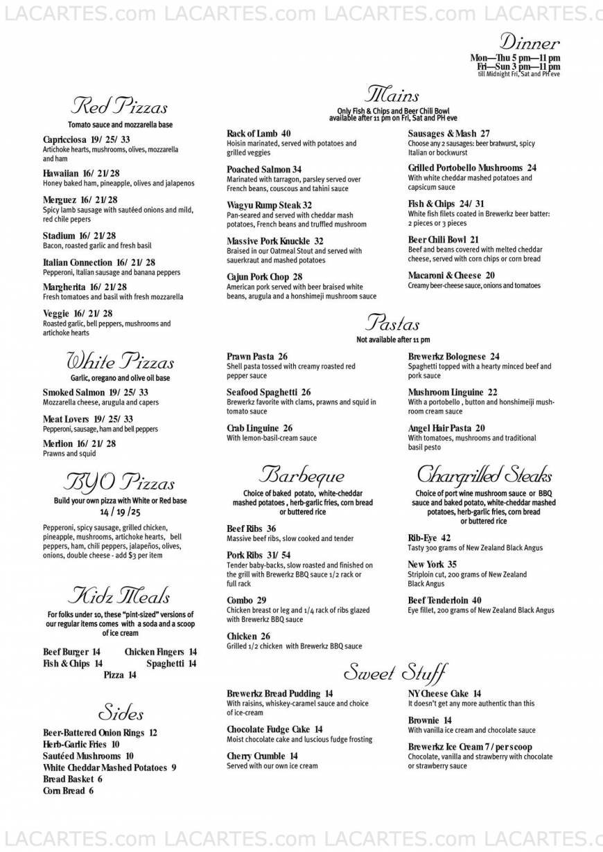  Pricelists of Brewerkz 30 Merchant Road  - Photo 3 of 7