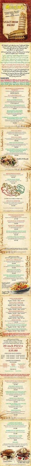  Pricelists of Modesto's @ Orchard Tanglin Road - Photo 5 of 5