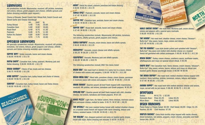  Pricelists of The Beach House Deli Chico 146 W. 2nd St - Photo 1 of 1