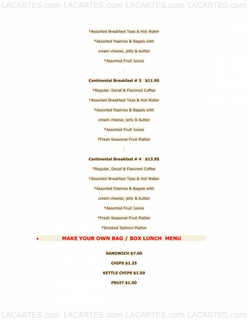  Pricelists of Tony's Delicatessen & Catering 1131 J Street - Photo 7 of 8