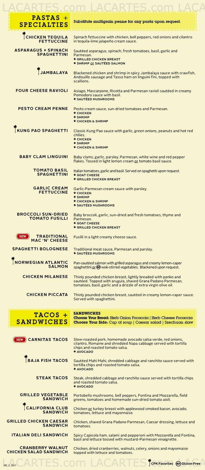  Pricelists of California Pizza Kitchen Forum the Shopping Mall 583 Orchard Road - Photo 6 of 6