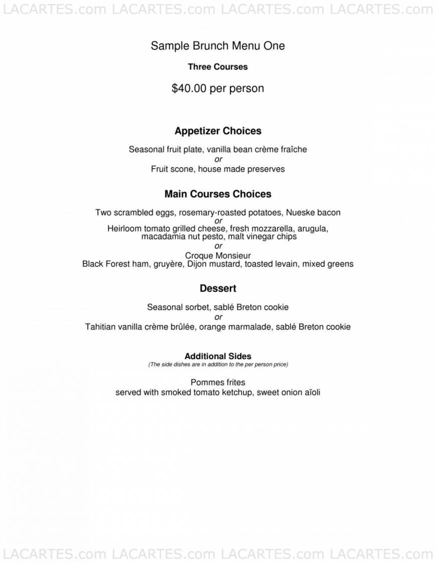  Pricelists of Absinthe Private Dining 388 Hayes Street (at Gough Street) - Photo 1 of 6