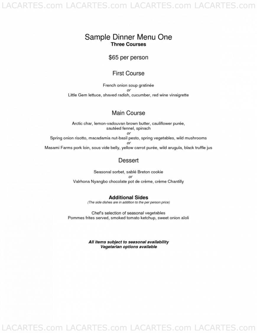  Pricelists of Absinthe Private Dining 388 Hayes Street (at Gough Street) - Photo 4 of 6