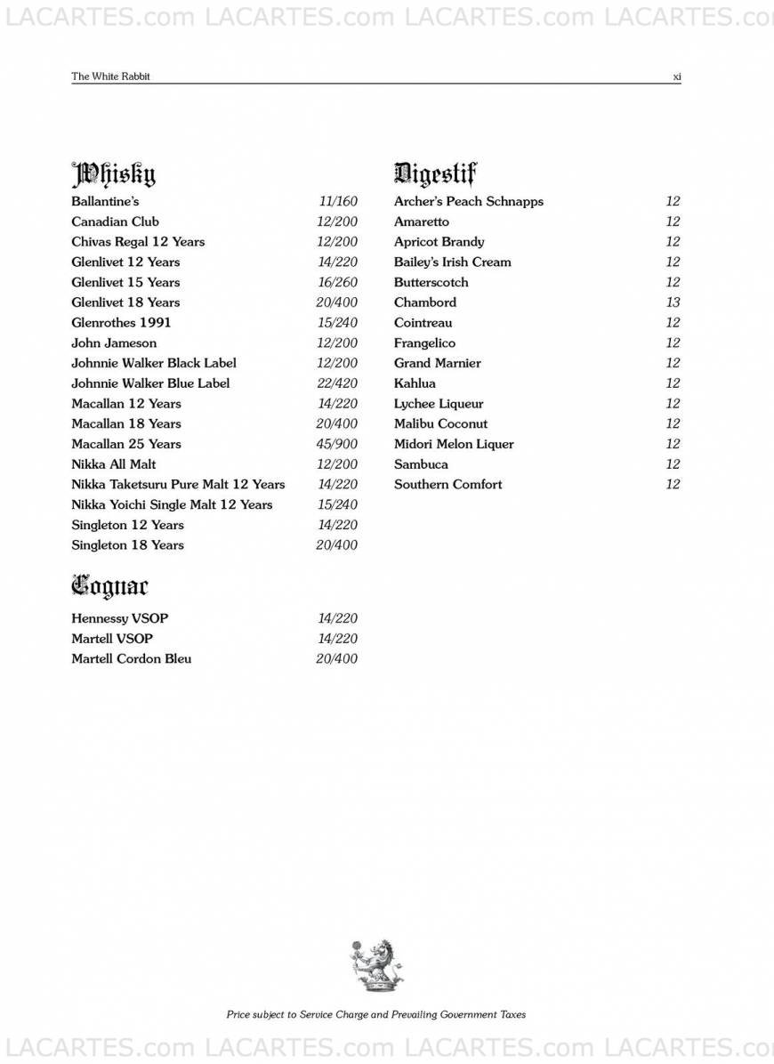  Pricelists of The White Rabbit 39C Harding Road - Photo 15 of 22