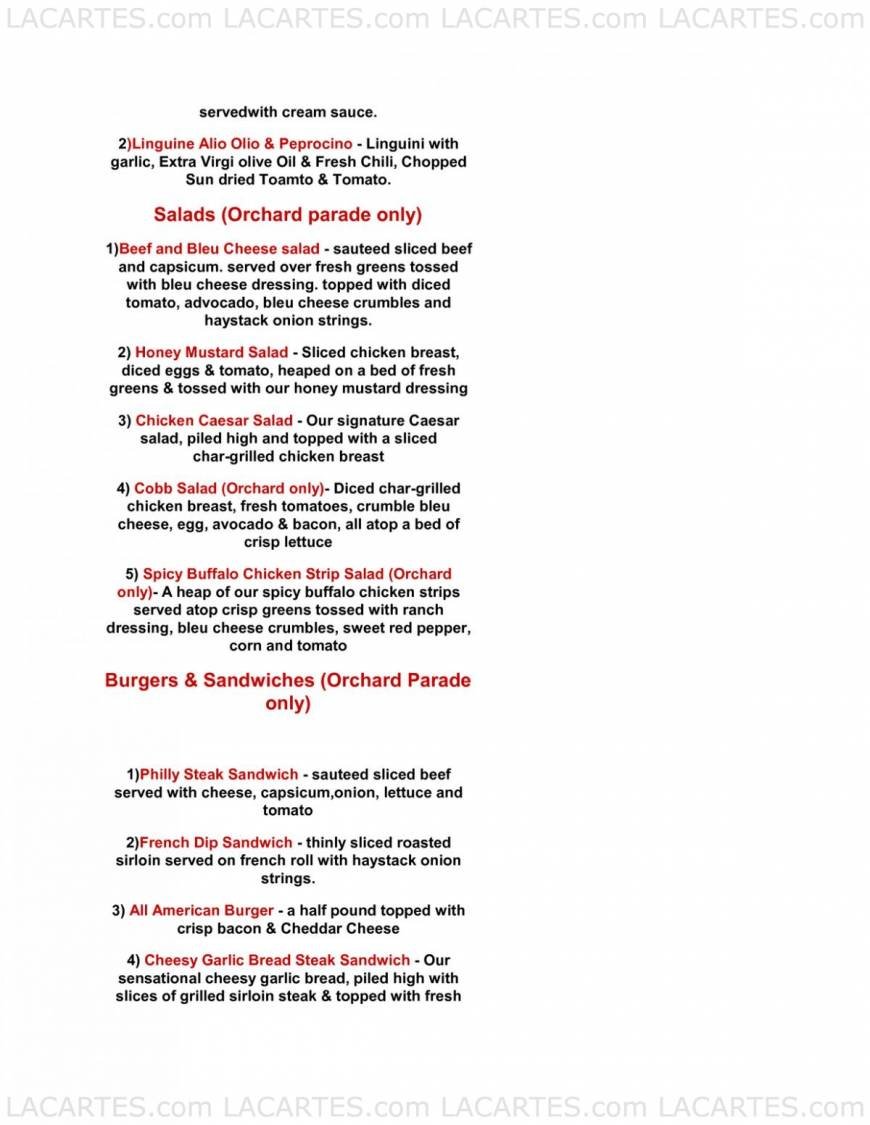  Pricelists of Black Angus Steakhouse @ Orchard Parade Hotel 1 Tanglin Road - Photo 4 of 8