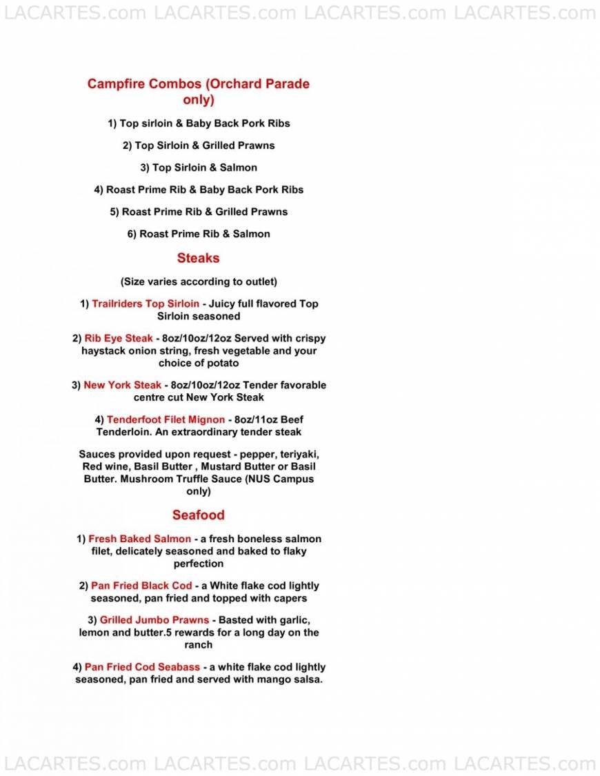  Pricelists of Black Angus Steakhouse @ NUS Bukit Timah Campus, Faculty of Law  D Cluny Road  - Photo 2 of 6
