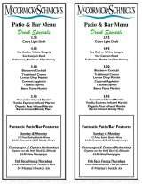 Menus & Prices, MCCORMICK & SCHMICK'S SEAFOOD RESTAURANT, Birmingham