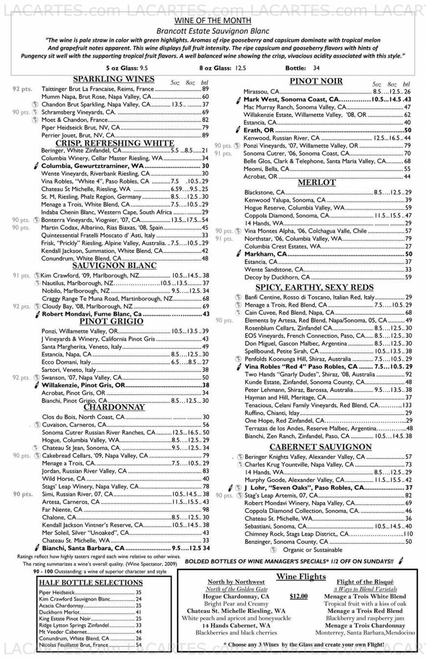  Pricelists of McCormick & Schmick's Seafood Restaurant Scottsdale 8777 North Scottsdale Road - Photo 6 of 9